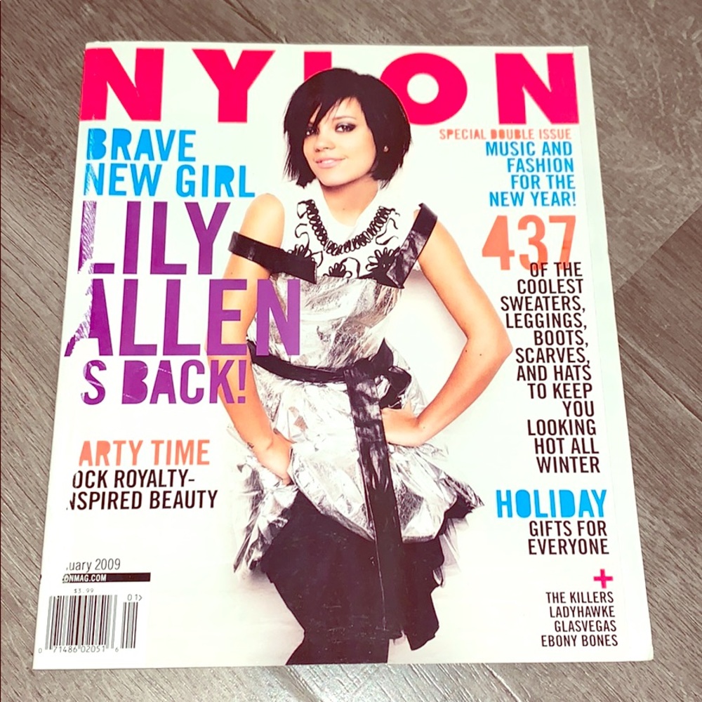 Lily Allen nylon magazine issue January 2009